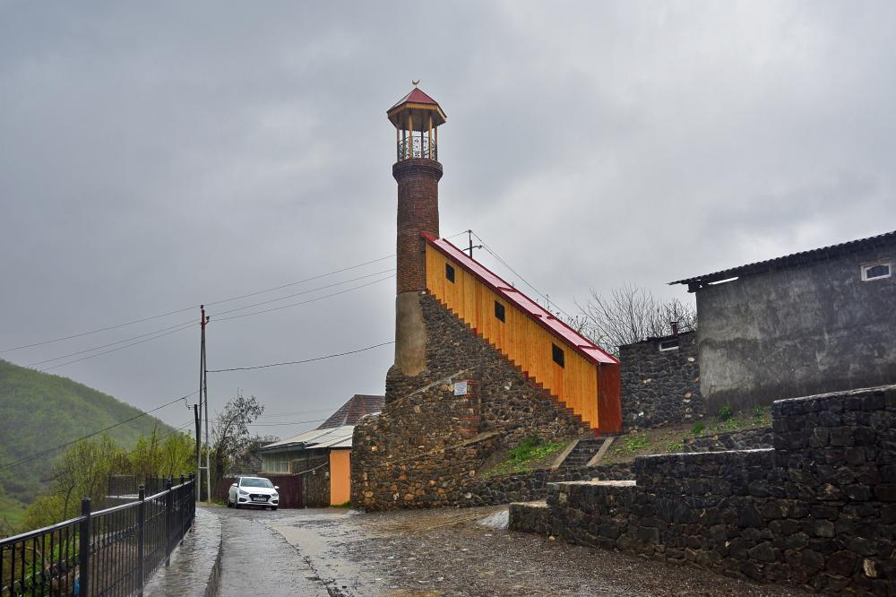 Giləkli məscidinin minarəsi<br> © Şəki şəhəri, 1749